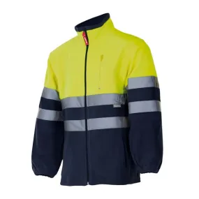 CHAQUETA TRABAJO 3XL AL.VIS. 100%POLIESTER FORRO POLAR AMARI